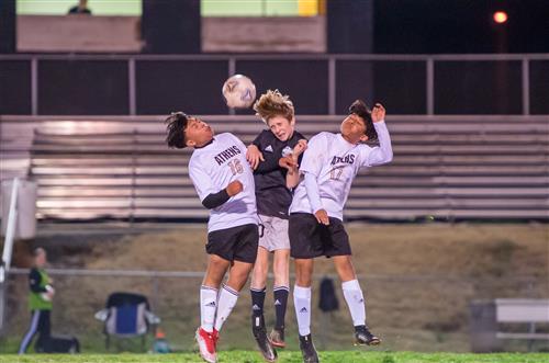 #10 wins the ball from Athens Middle
